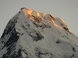 Poon Hill 16 Annapurna South Summit Close Up At Sunrise 